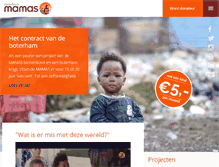 Tablet Screenshot of kinderfondsmamas.nl